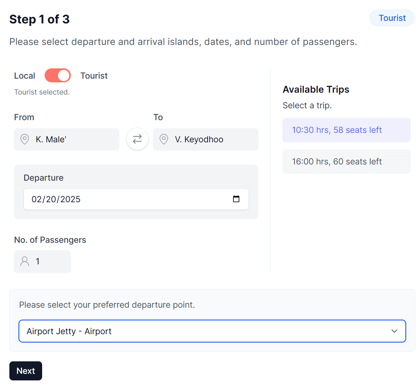 Two-sided Booking Platform